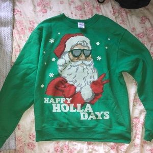 Happy Holla Days Crewneck